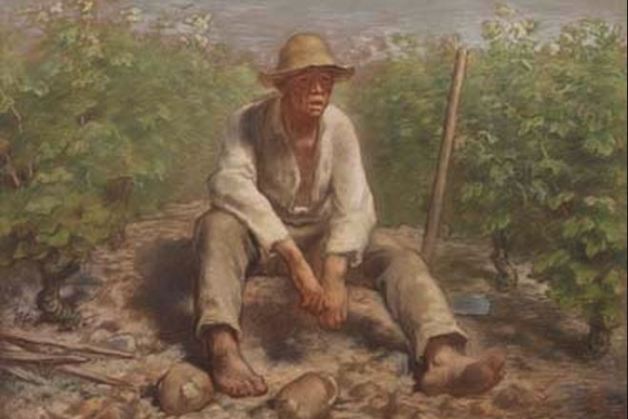 Jean-François Millet (1814-1875), Vineyard laborer resting, 1869