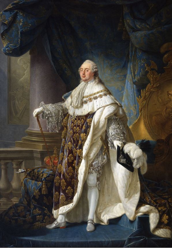 Antoine-François Callet - Louis XVI, roi de France et de Navarre (1754-1793), revêtu du grand costume royal en 1779: source Wikipedia
