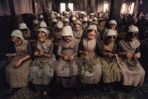 Child laborers from the movie Oliver Twist, 2005