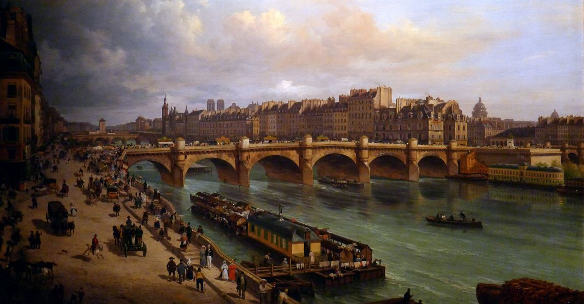 The Pont Neuf, Giuseppe Canella 1832, source Wikipedia