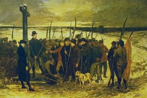 The Peasant War-Assembling Constantin Meunier -1875